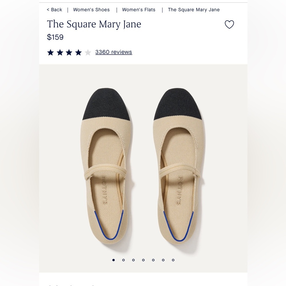 Rothy's The Square Mary Jane Flats